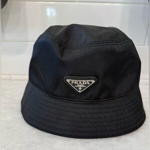 Prada Black Bucket Hat - size medium